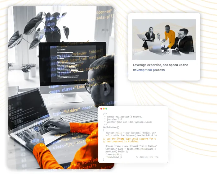 Access to a wider pool of professional developers